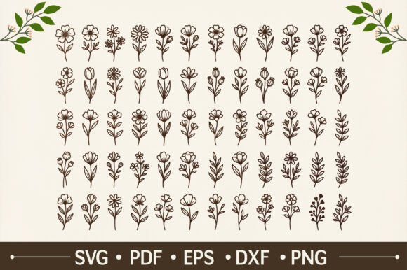 Download 60 Wildflower SVG Bundle - Premium Resources