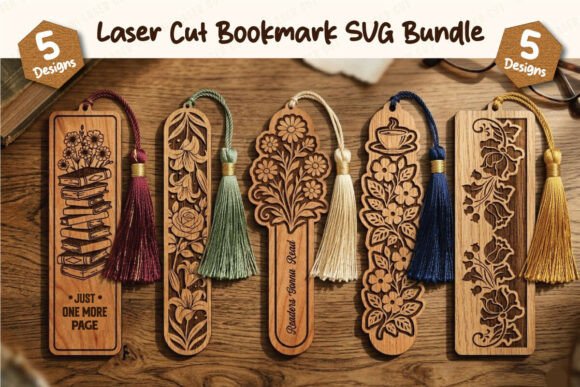 Download Premium Wooden Laser Cut Bookmark Bundle - Premium Resources