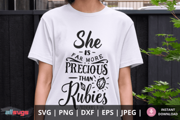 Download More Precious Than Rubies SVG File - Premium Resources