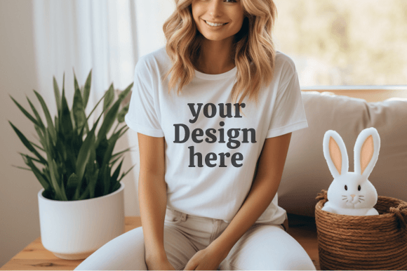 Download Easter Tshirt Mockup Bella Canvas Mockup - Tshirt Collection