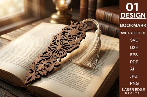 Download Wood Bookmark Laser Cut SVG - Premium Resources