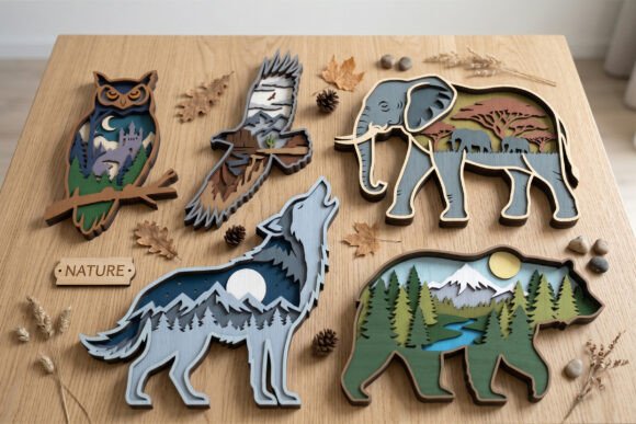 Download 5 Layered Nature Animal 3D Mandala - Premium Resources