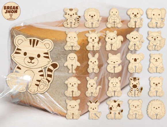 Download Animal Bread Clip Laser Cut SVG Bundle - Premium Resources